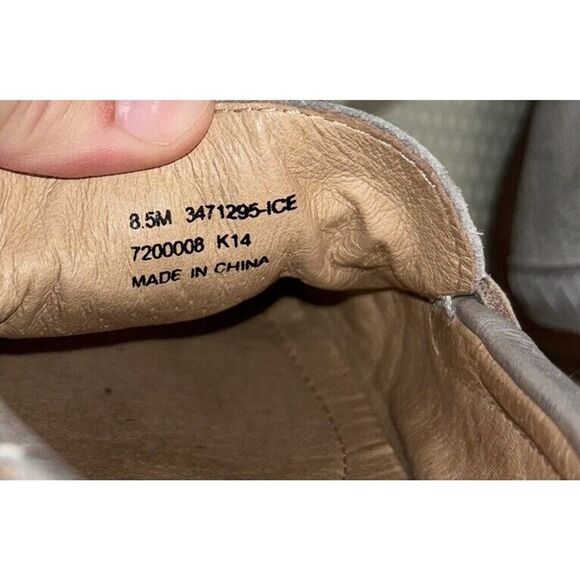 FRYE Boat Shoes Leather Slip On Flats Women’s Size 8.5M 3471295-ICE - Picture 8 of 9